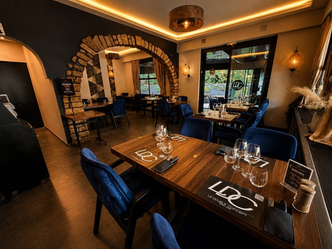 Le restaurant - Le Double Concept - restaurant VILLE-LA-GRAND - Pizzeria Annemasse -Pizzeria Annemasse - Restaurant Ambilly